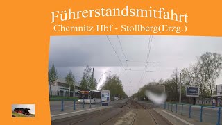 Führerstandsmitfahrt von Chemnitz Hbf nach Stollberg Erzg [upl. by Avan950]