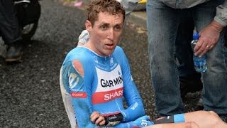 Giro 2014 Stage 1 TTT Team Garmin Dan Martin CRASH [upl. by Browne]