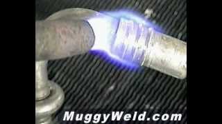 Aluminum Air Conditioning Line Torch Welding with Super Alloy 5 Aluminum Brazing Rod [upl. by Nylleoj]