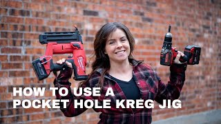 Quick Guide How to Use a Pocket Hole Kreg Jig [upl. by Annaitsirk]