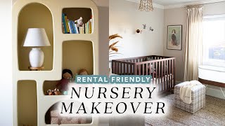 DIY Nursery Makeover for CassieeMUA 👶🏻 Rental Friendly amp Gender Neutral [upl. by Eelorac]