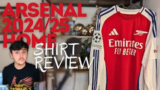 ARSENAL 202425 HOME SHIRT REVIEW Should you purchase it [upl. by Atikahc]