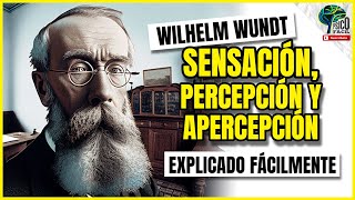 ¿Qué es la SENSACIÓN y PERCEPCIÓN en psicología según WUNDT 🧡🧠 ESTRUCTURALISMO [upl. by Tannenwald]