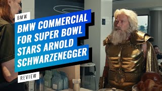 ▷ ARNOLD SCHWARZENEGGER es ZEUS en el ANUNCIO de BMW SuperBowlCommercials2022 [upl. by Ennylcaj]