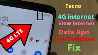 tecno pouvoir 4 pro internet speed settings Slow Internet Solution Fix Hindi Urdu [upl. by Arihas]