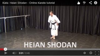 Kata Heian Shodan  Online Karate tutorial [upl. by Taggart]