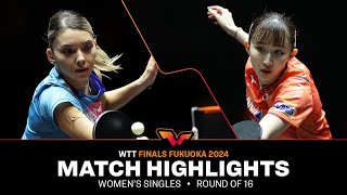 Bernadette Szocs vs Hina Hayata  WS R16  WTT Finals Fukuoka 2024 [upl. by Tut]