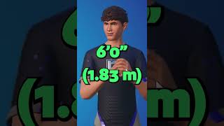 Who Is The SHORTEST Icon Skin In Fortnite [upl. by Lawrenson]