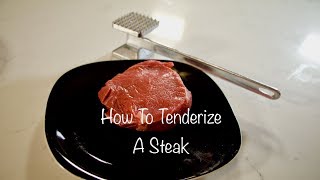 Tenderize A Steak Chef Jesse Cooking Tips [upl. by Obidiah]