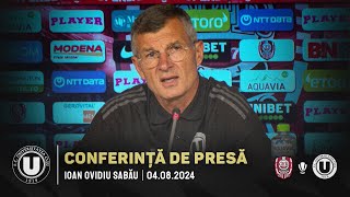 🎙 CONFERINȚĂ DE PRESĂ  Ioan Ovidiu Sabău după victoria cu CFR [upl. by Selia]