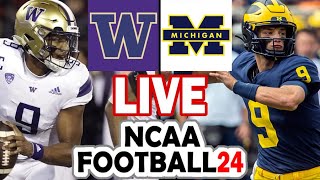 Washington vs Michigan  1824 CFP National Championship Simulation NCAA 24 [upl. by Millman106]