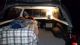 THUNDERSTORM IN A BIKE CAMPER with my Dog [upl. by Chapnick]