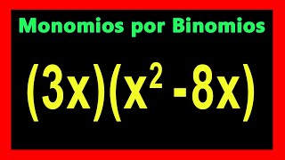 ✅👉 Multiplicacion de Monomios por Binomios [upl. by Tteraj]