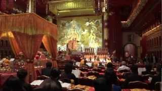 Buddhist Monks Chanting At A Temple In Singapore [upl. by Lucy]