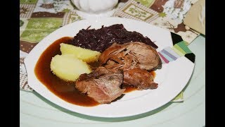 Wildschwein Sauerbraten Schritt für Schritt mit Rezept [upl. by Eentruoc]