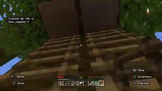 Jugando minecraft pero solo pasto y un cofre [upl. by Sirrap]