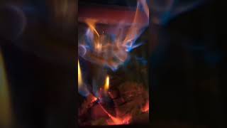 Secondary combustion in wood stove drolet firewood woodstove [upl. by Aserehc130]