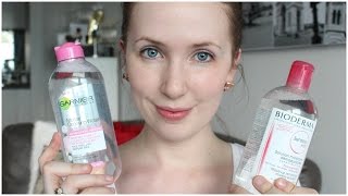 Micellar Water  Bioderma VS Garnier ♡ Arna Alayne ♡ [upl. by Elberfeld]