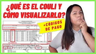 RECIBO DE SUELDO DOCENTE⏩¿QUÉ ES EL COULI Y CÓMO VISUALIZARLO🤔 BONUS CÓDIGOS DE PAGO [upl. by Warga508]