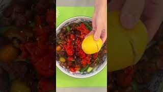 Best Mediterranean Salad saladrecipe deliciousfood summervibes summercooking easydinner yum [upl. by Atteuqnas]