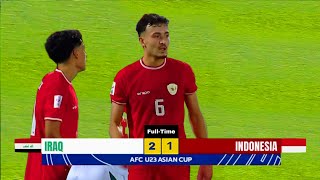 FULL HIGHLIGHT INDONESIA VS IRAK  PIALA ASIA U23  Fans Camera [upl. by Chalmers]