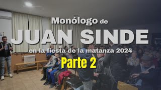 Monólogo de Juan Sinde en Cabeza de Framontanos  Parte 2 [upl. by Leuqcar]