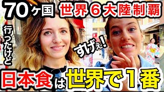 「正直に言う日本食は世界1よ❗️」世界６大陸制覇をして７０カ国訪れた外国人観光客が日本で大感動‼️【外国人インタビュー】🇯🇵🌍 [upl. by Delcine]