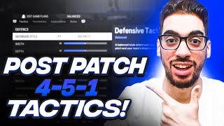 POST PATCH BEST META 451 FORMATION amp CUSTOM TACTICS  FC 24 Ultimate Team [upl. by Nayra1]