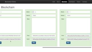 Blockchain 101  A Visual Demo [upl. by Housum284]