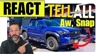 Toyota will REPROGRAM the 2024 Tacoma to prevent future front differential failures TFL React [upl. by Grote]