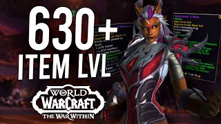 How To Gear Up To 630 iLvL In Season 1 Of War Within  World Of Warcraft [upl. by Sueddaht]