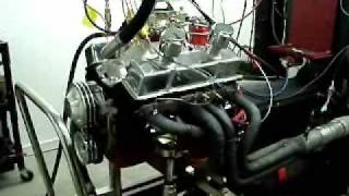 358 Chevy Race Engine Dyno Session 600 HP [upl. by Anivlis]