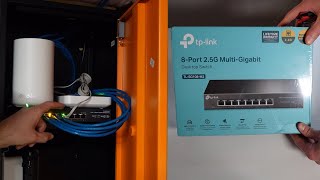 TP Link TLSG108M2 25 Gbps 8 Port Switch Unbox Setup and Installation [upl. by Dnaltiak]