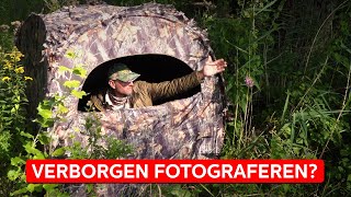 FOTOGRAFEREN vanuit een mobiele SCHUILHUT  Natuurfotografie  Zoomnl [upl. by Clemence]