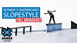 Jeep Women’s Snowboard Slopestyle FULL BROADCAST  X Games Aspen 2021 [upl. by Kylah]