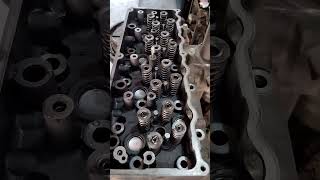 amazing technique of cylinder head valve spring lock fitting engine mechanic viral viralshorts [upl. by Ydorb]