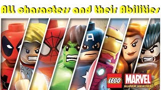 ALL LEGO Marvel Superheroes Characters amp Abilities nonDLC [upl. by Armyn]