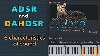 Whats ADSR and DAHDSR 6 parameters of sound you should know for music production and sound design [upl. by Marozas]