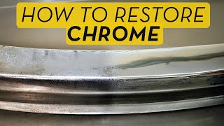 How to Easily Cheaply Clean and Restore Chrome Cars Parts and Bumpers [upl. by Ydor]