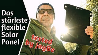 Test amp Review SunnyBAG Leaf PRO  Das weltweit stärkste flexible Solarpanel für Wandern amp Outdoor [upl. by Etnohc]