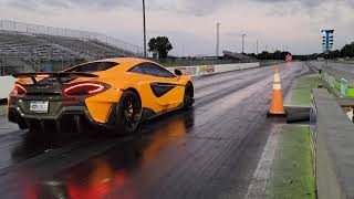 Mclaren 600LT VS Porsche GT3RS Drag Race Super Car Racing [upl. by Kohsa]