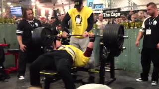 Eric Spoto Bench Presses 675 easy in the Animal Cage [upl. by Adnilreh]