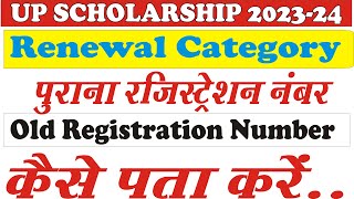 स्कॉलरशिप का रजिस्ट्रेशन नंबर कैसे पता करें up scholarship registration number kaise pata karen [upl. by Sirref3]