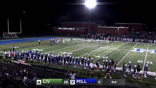 Millburn vs Livingston Varsity Football [upl. by Islean]