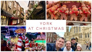 YORK TRAVEL VLOG  CHRISTMAS IN YORK  THE SHAMBLES BETTYS TEA ROOMS CHRISTMAS MARKET [upl. by Anilet511]