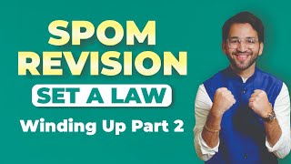 Winding Up Revision  Part 22  SPOM Set A Law Revision CA Final by Shubham Singhal [upl. by Augusto]