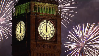 New Year 2016 Countdown amp Fireworks  Feliz Año Nuevo 2024 Cuenta Atrás amp Fuegos Artificiales [upl. by Gaelan]