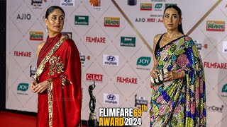 Sister Kareena and Karisma Kapoor Stun on the Red Carpet at Filmfare Awards 2024 [upl. by Lrub]