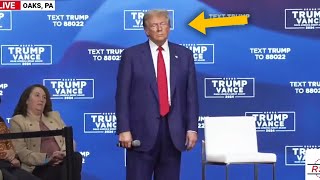 Trump lost confused on stage for 39 minutes while music plays [upl. by Basilio]