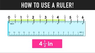 HOW TO USE A RULER TO MEASURE INCHES [upl. by Adnuahsal]